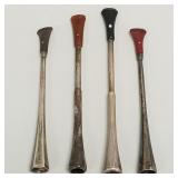 4 Dunhill sterling silver cigarette holders incl.