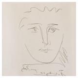 Pablo Picasso etching "Pour Roby" signed in