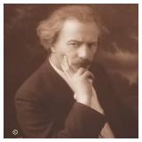 Vintage Paderewski half length portrait photo-