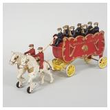 Hubley "Overland Circus" cast iron horse drawn