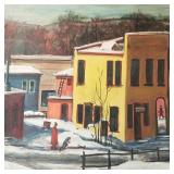 Maudie Fry, Brown & Bigelow artist, signed oil