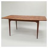 Mid-century modern walnut dining table-