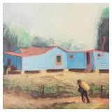 Dewy Albinson unsigned oil painting on canvas