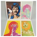Set 4 Beatles portrait posters by Richard Avedon