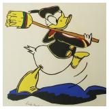 Andy Warhol work on paper- Donald Duck with