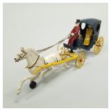 Kenton cast iron horse drawn carriage with rider,