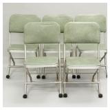 5 Warren McArthur for Mayfair Deco folding chairs-