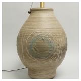 Affiliated Craftsmen hand thrown pottery lamp-