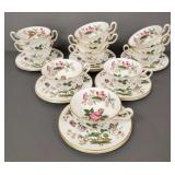 25 pcs Wedgwood Charnwood- 13 cups & 12 - 6" deep-