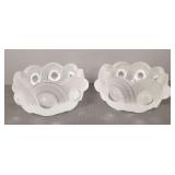 2 Lalique France Gao bowls 4.25" dia