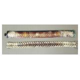2 N.O.S. sterling silver bracelet- 63g total;