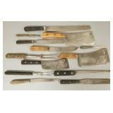 Gp vintage knives & serving utensils incl 3