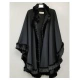 Yves Saint Laurent Variations fur trimmed fabric-