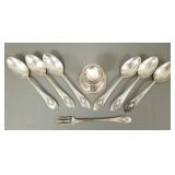 7 sterling silver spoons 4 toz total & small