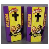 2 contemporary Japan windup Dracula figures w/