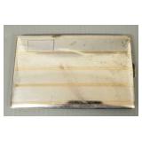 Sterling silver & 14k gold inlaid cigarette case