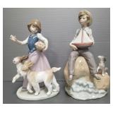 2 Lladro figures: #5761 Outfora Romp & #5166 Sea