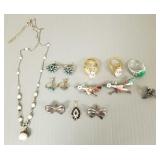Sm gp sterling silver jewelry incl Southwest road