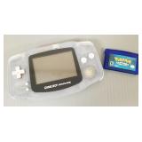 Game Boy Advance with Pokemon Sapphire game-