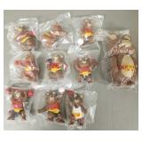 10 vintage 1980 Olympics Misha the Bear figures