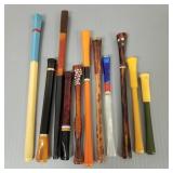 10 vintage cigarette holders incl ejectors, inlaid