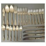 24 pcs Westmorland Milburn Rose sterling silver