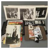 Group vintage, etc photos & ephemera, scrapbook,