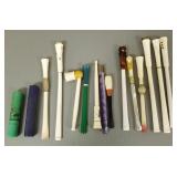 15 asst vintage cigarette holders incl 2 w/ cases-