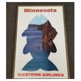 Vintage Western Airlines Minnesota advertising
