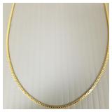 14k gold Italy box link chain necklace- 7.7g,