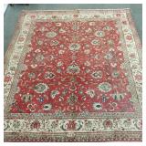 Hand woven wool oriental pattern rug -