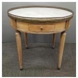French style marble top bouillotte table (20th C)