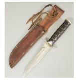 Vintage Camillus U.S.M.C. trench knife w/ stack