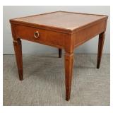 Baker Furniture cherry table w/ drawer (unmarked)