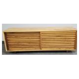 Room & Board walnut low cabinet w/ sliding