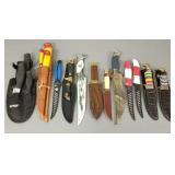 17 asst. knives incl J. Marttum Finland, Old Timer