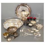 Gp asst. sterling silver articles, silverplate pcs