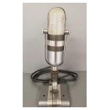 Vintage 13"H RCA type 77DX microphone on stand-
