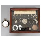 Antique Rockford coin silver pocket case watch &