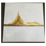 Sonia Bonnamour signed verso oil painting on