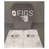 2 new Figs Bellevue long slim lab coats sz S & M