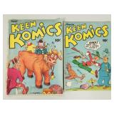 2 Keen Komics comic books: Vol. 2 #3 (Nov 1939),