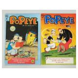 2 Popeye comic books: #2 (May- Jun 1948) &