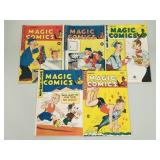 5 Magic Comics comic books: #65 (Dec1944);