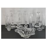 CRYSTAL CANDLE STICK HOLDERS