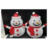 (2) POP UP LIGHTED SNOWMAN