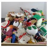 ASSTD CLOTH & SOFT CHRISTMAS TREE ORNAMENT