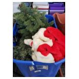 (3) CHRISTMAS TREES & TREE SKIRT