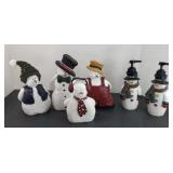 SNOWMAN SOAP DISPENSER & FIGURINES