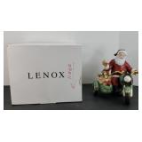 LENOX SANTA CHRISTMAS RIDE TRIMMED IN 24 K GOLD